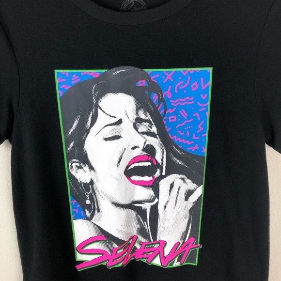 Selena- Neon retro style Selena graphic tee sz: M - Picture 2 of 8
